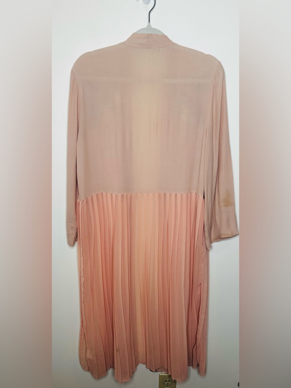 Lulus Blush Embroidered Pleated Duster Cardigan - Picture 6 of 7